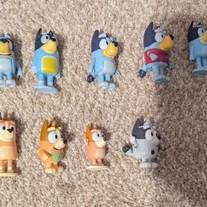 Set of Bluey Character Figurines